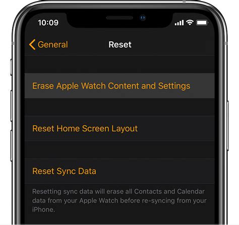 Tap General > Reset. . Resetting apple watch passcode